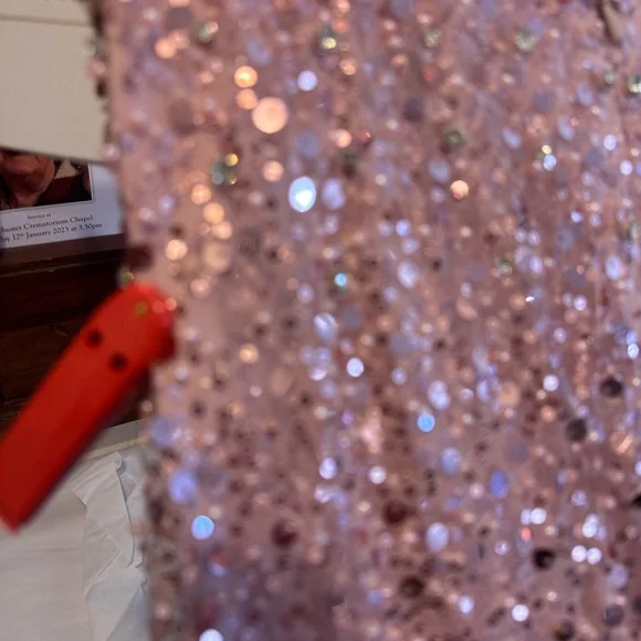 (89) ❤️ BNWT MAC DUGGAL EMBELLISHED PLUNGE NECK SLEEVELESS TRUMPET GOWN #68… - Picture 6 of 11